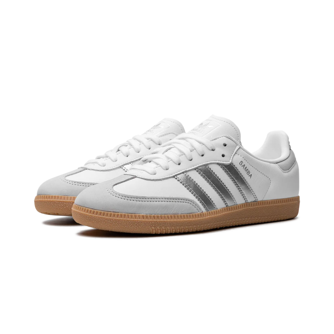 ADIDAS SAMBA "White Silver Metallic Grey"