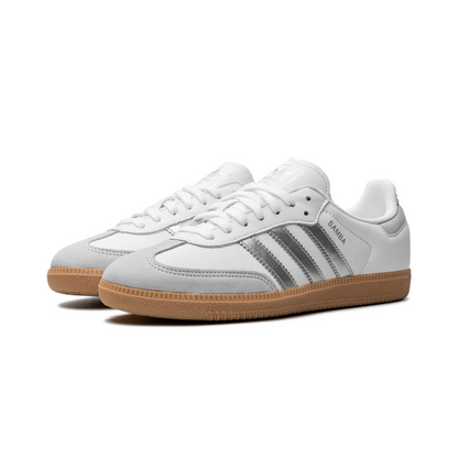 ADIDAS SAMBA "White Silver Metallic Grey"